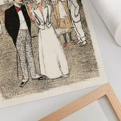 Le Trio Éternel de Théophile Alexandre Steinlen impression sur toile (1899)