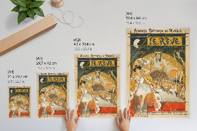 Affiche décorative Le Songe (1891) de Théophile Alexandre Steinlen