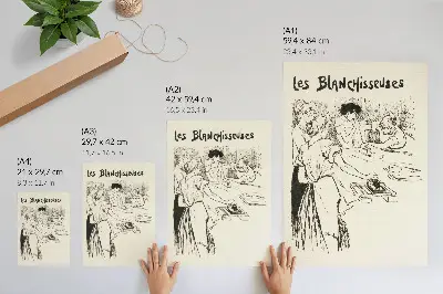 Impression sur toile Les Blanchisseuses de Théophile Alexandre Steinlen