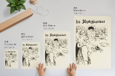 Impression sur toile Les Blanchisseuses – Théophile Alexandre Steinlen
