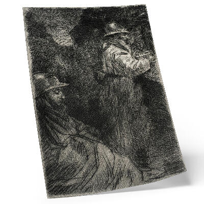 Affiche décorative À la caserne – Théophile Alexandre Steinlen