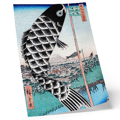 Décoration murale Pont Suidobashi et Surugadai d'Utagawa Hiroshige (1857)