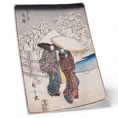 Affiche décorative Fujisawa par Utagawa Hiroshige