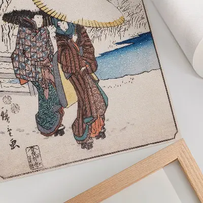 Affiche décorative Fujisawa par Utagawa Hiroshige affiche décorative