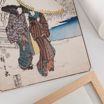 Affiche décorative Fujisawa par Utagawa Hiroshige