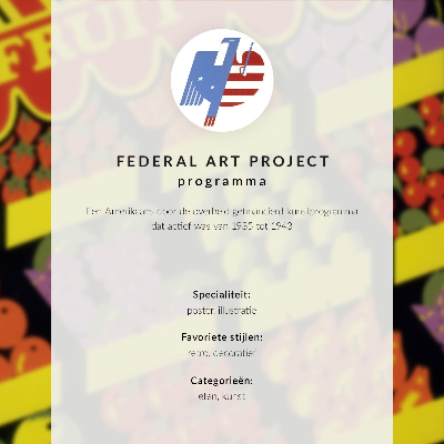 Impression sur toile La Boutique de fruits (1936) – par Federal Art Project