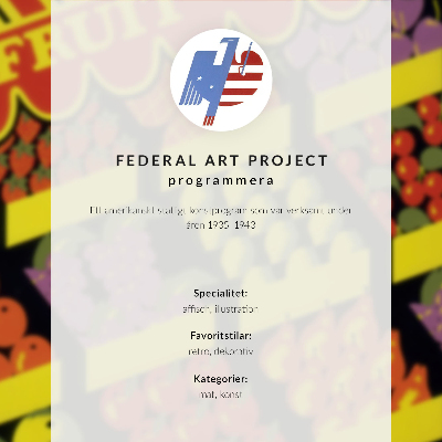 Impression sur toile La Boutique de fruits (1936) – par Federal Art Project