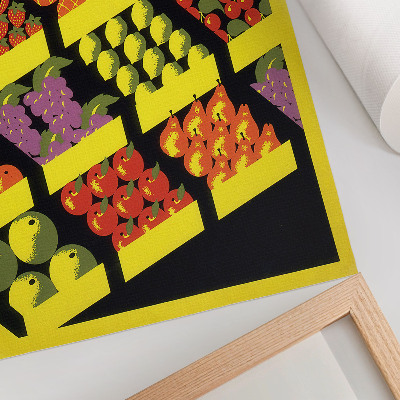 Impression sur toile La Boutique de fruits (1936) – par Federal Art Project