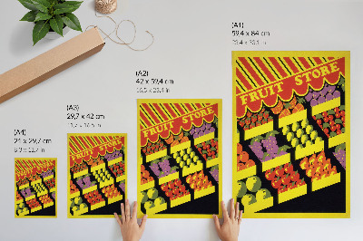 Impression sur toile La Boutique de fruits (1936) – par Federal Art Project