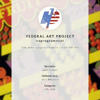 Impression sur toile La Boutique de fruits (1936) – par Federal Art Project