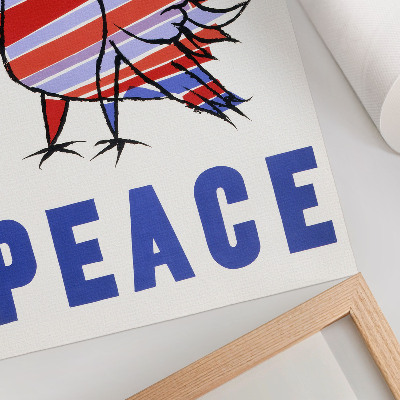 Affiche décorative McCarthy Peace (1968) avec un oiseau par Ben Shahn