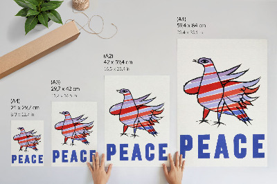 Affiche décorative McCarthy Peace (1968) avec un oiseau par Ben Shahn