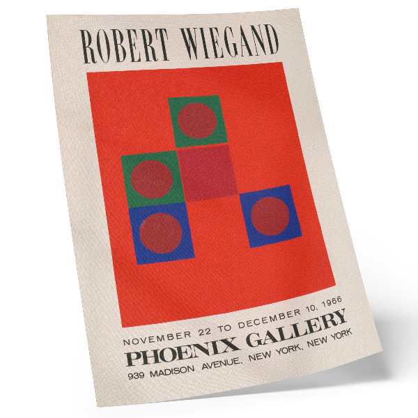 Décoration murale Affiche pour l'exposition de Robert Wiegand (1965)