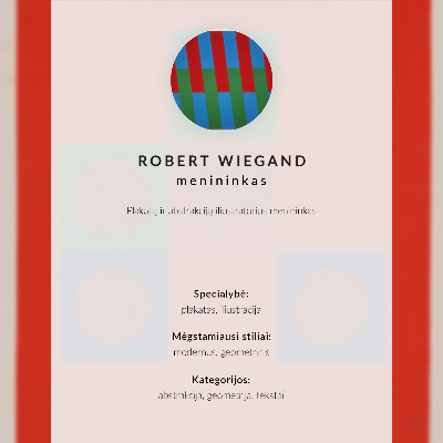 Décoration murale Affiche pour l'exposition de Robert Wiegand (1965)