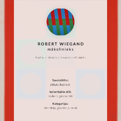 Décoration murale Affiche pour l'exposition de Robert Wiegand (1965)