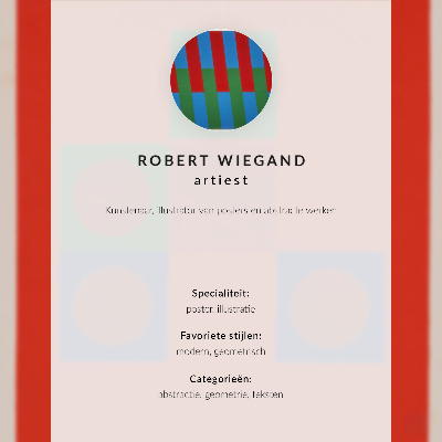 Décoration murale Affiche pour l'exposition de Robert Wiegand (1965)