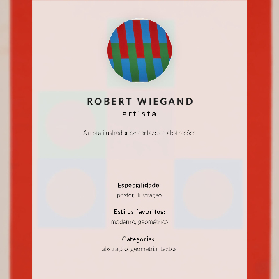 Décoration murale Affiche pour l'exposition de Robert Wiegand (1965)