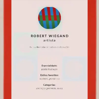 Affiche d'exposition de Robert Wiegand (1965) décoration murale