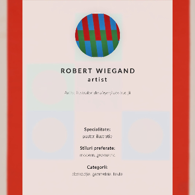 Décoration murale Affiche pour l'exposition de Robert Wiegand (1965)
