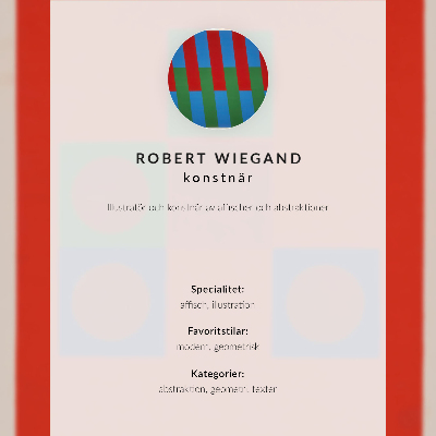 Décoration murale Affiche pour l'exposition de Robert Wiegand (1965)