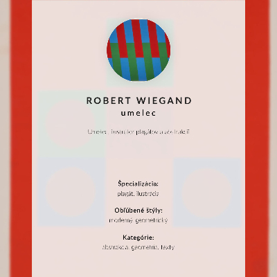 Décoration murale Affiche pour l'exposition de Robert Wiegand (1965)