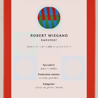 Décoration murale Affiche pour l'exposition de Robert Wiegand (1965)