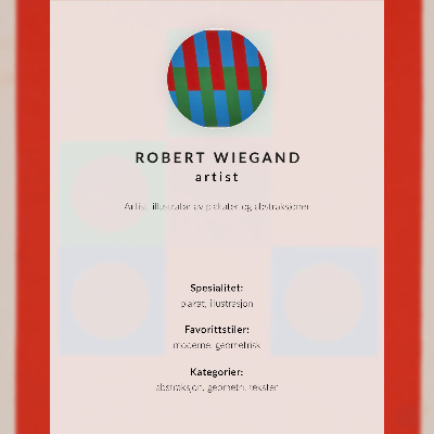 Décoration murale Affiche pour l'exposition de Robert Wiegand (1965)