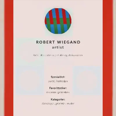Affiche d'exposition de Robert Wiegand (1965) décoration murale