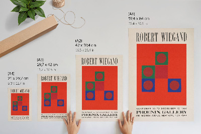 Décoration murale Affiche pour l'exposition de Robert Wiegand (1965)