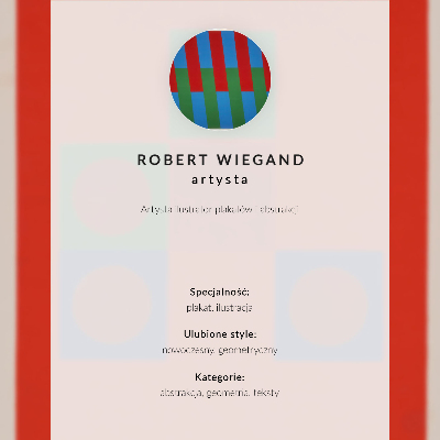 Décoration murale Affiche pour l'exposition de Robert Wiegand (1965)