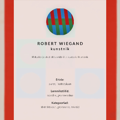 Décoration murale Affiche pour l'exposition de Robert Wiegand (1965)