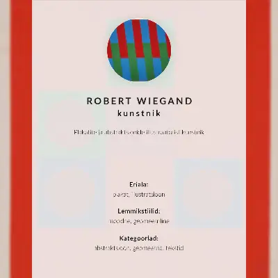 Affiche d'exposition de Robert Wiegand (1965) décoration murale