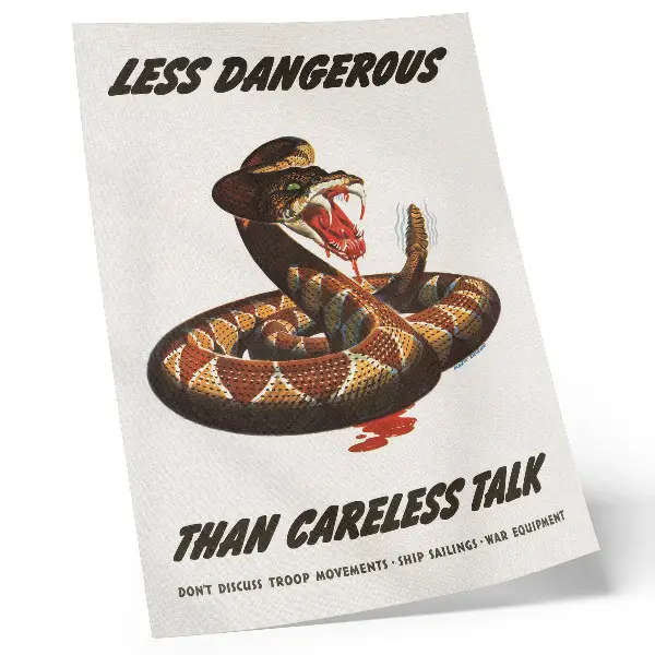 Affiche Serpent (1944) par Albert Dorne impression sur toile