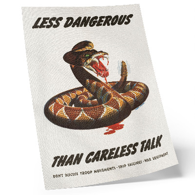 Impression sur toile Affiche Serpent (1944) par Albert Dorne