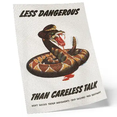 Affiche Serpent (1944) par Albert Dorne impression sur toile