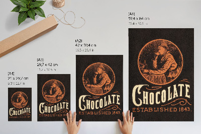 Affiche décorative Chocolat Webb (1843) – chromolithographie