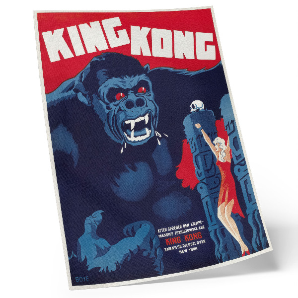Décoration murale Affiche danoise du film King Kong (1933)
