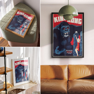 Décoration murale Affiche danoise du film King Kong (1933)
