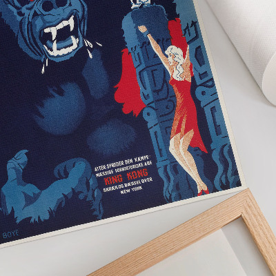 Décoration murale Affiche danoise du film King Kong (1933)