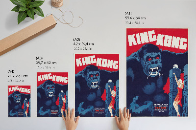 Décoration murale Affiche danoise du film King Kong (1933)