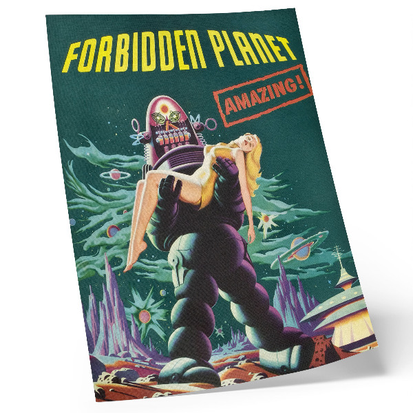 Impression sur toile Planète interdite avec Robby le robot (1956)