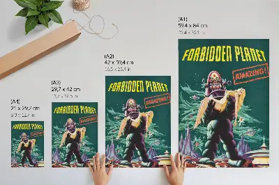 Impression sur toile de Planète interdite avec Robby le robot (1956)
