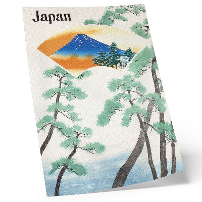 Affiche décorative Voyages du Chemin de fer d'État japonais (1930), illustration d'époque