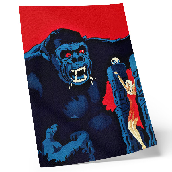 Impression sur toile Affiche danoise du film King Kong (1933)