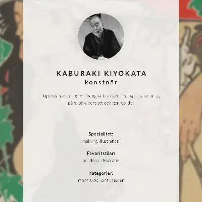 Décoration murale reproduction de l'œuvre Février 1909 de Kaburaki Kiyokata