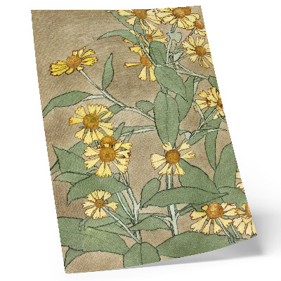 Impression sur toile Marguerites à cœur orange et pétales jaunes (1915), Hannah Borger Overbeck