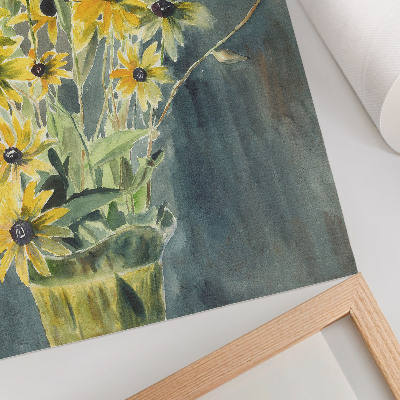 Affiche décorative Vase avec rudbeckias (1915) par Hannah Borger Overbeck