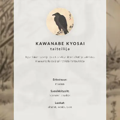 Affiche décorative représentant un chat attrapant une grenouille par Kawanabe Kyosai