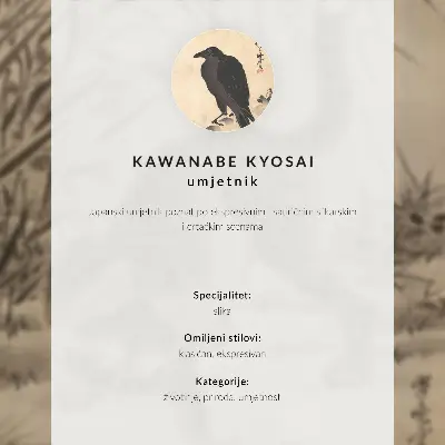 Affiche décorative représentant un chat attrapant une grenouille par Kawanabe Kyosai