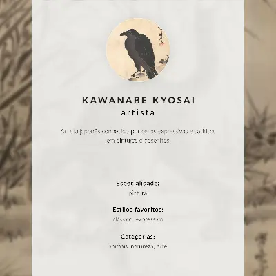Affiche décorative représentant un chat attrapant une grenouille par Kawanabe Kyosai